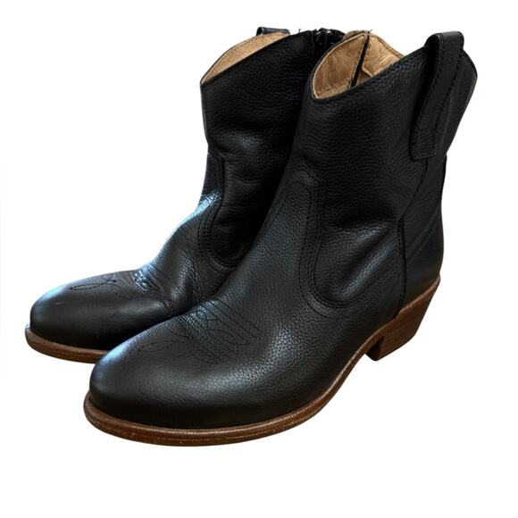 Miz Mooz Carlitos Cowboy Boots in Black – Sz EU38/US 7.5-8 - Picture 9 of 15